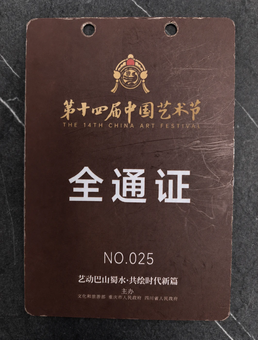第十四届中国艺术节全通证